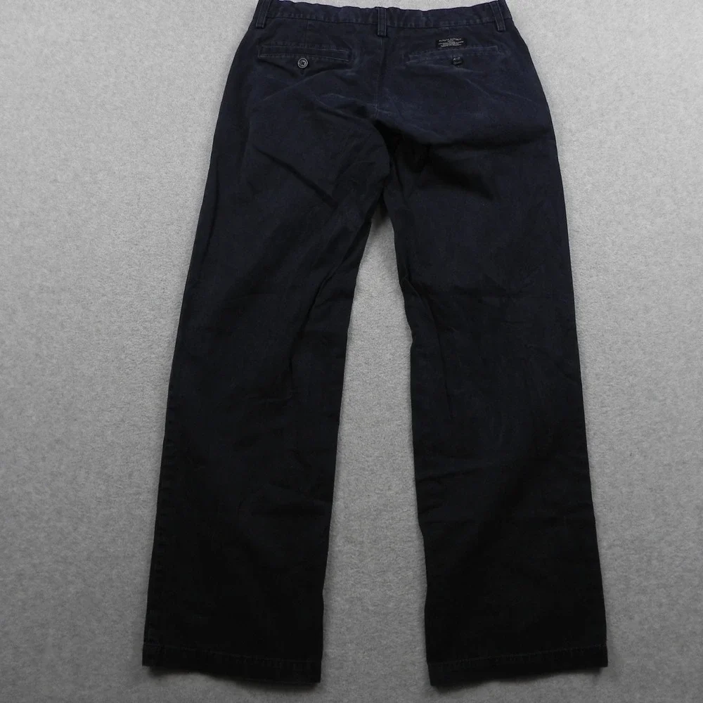 Banana Republic Pants Mens 31 Dawson Chino Navy Blue Cotton Straight Trousers